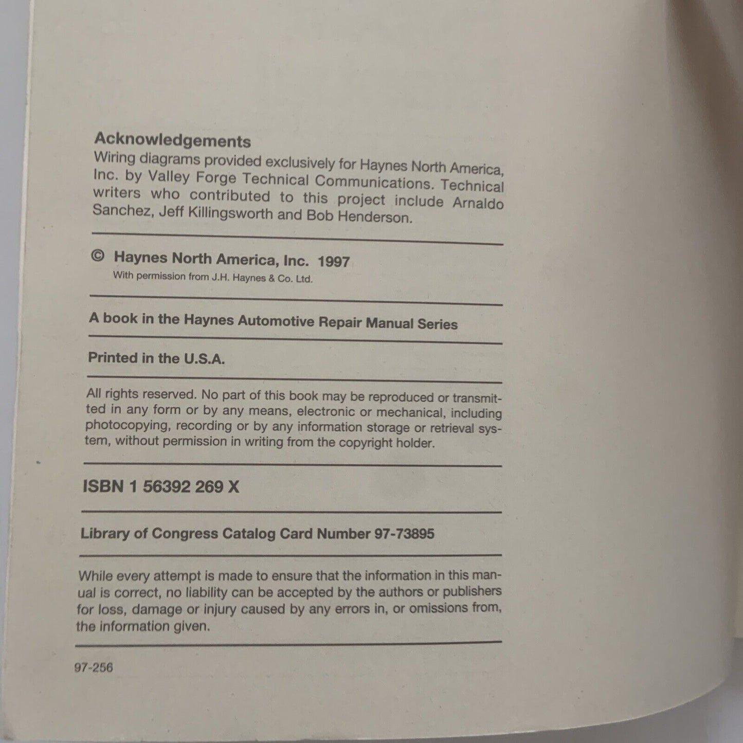 Haynes 68756 MITSUBISHI MAGNA 1991 1996 Australian Automotive Repair Manual 1997