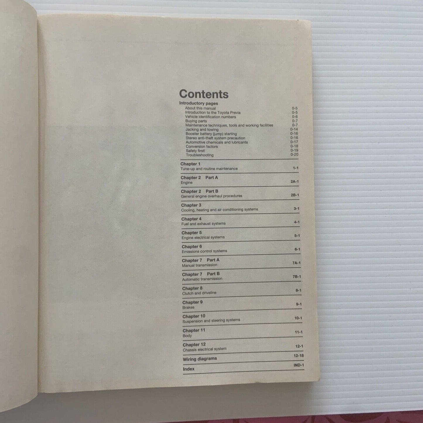 PB TOYOTA PREVIA Haynes Repair Manual 1991 1995 Complete Teardown Rebuild