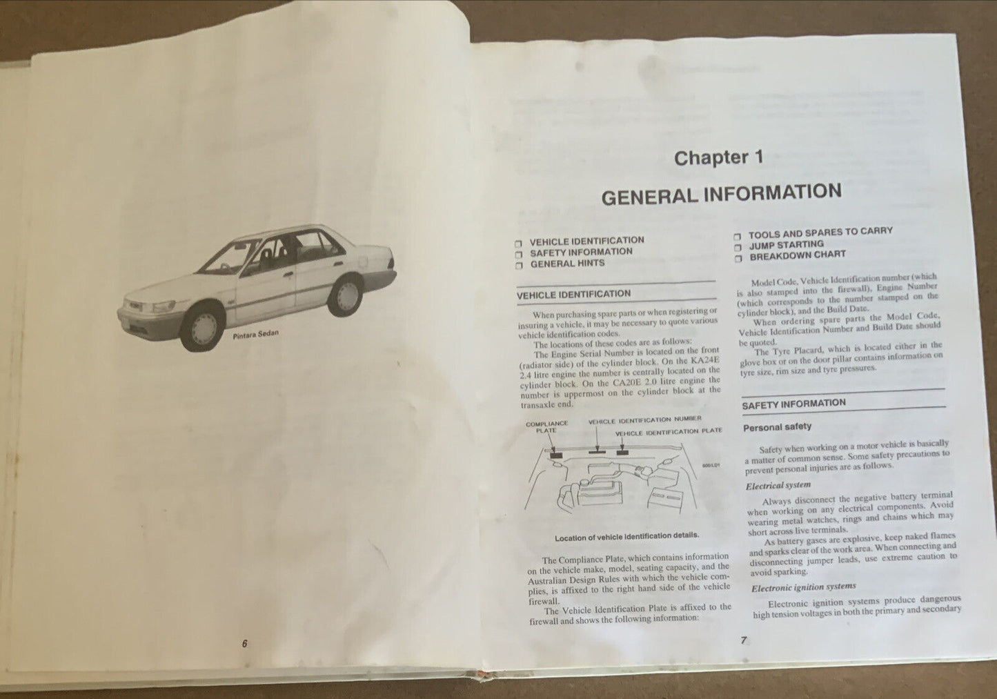 Gregorys AUTOFIX NISSAN PINTARA & FORD CORSAIR 1989 1993 Owners Service Manual