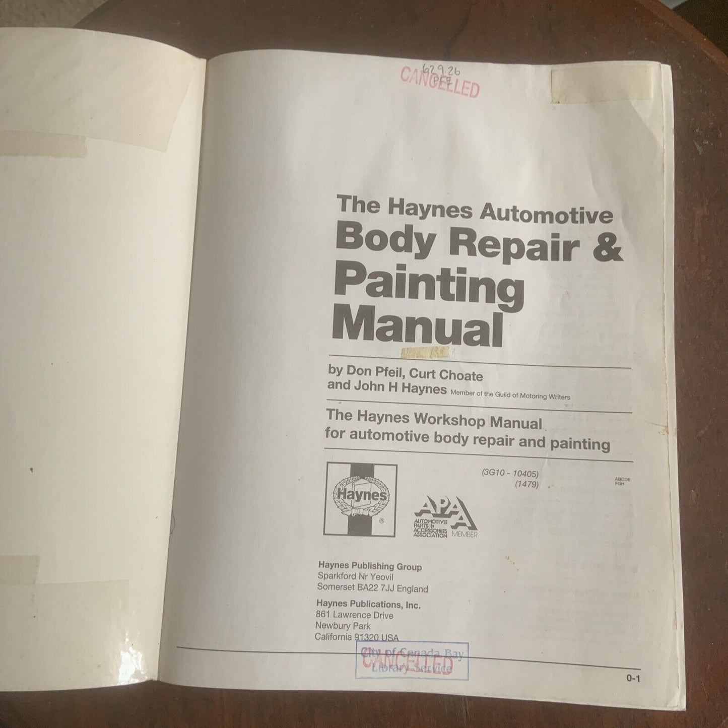 PB HAYNES TECHBOOK 10405 Automotive Body Repair & Painting Manual Car