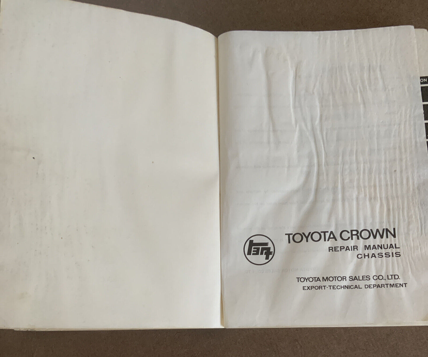 PB Toyota CROWN Chassis REPAIR MANUAL suit Owner for Car Service & Maintenance