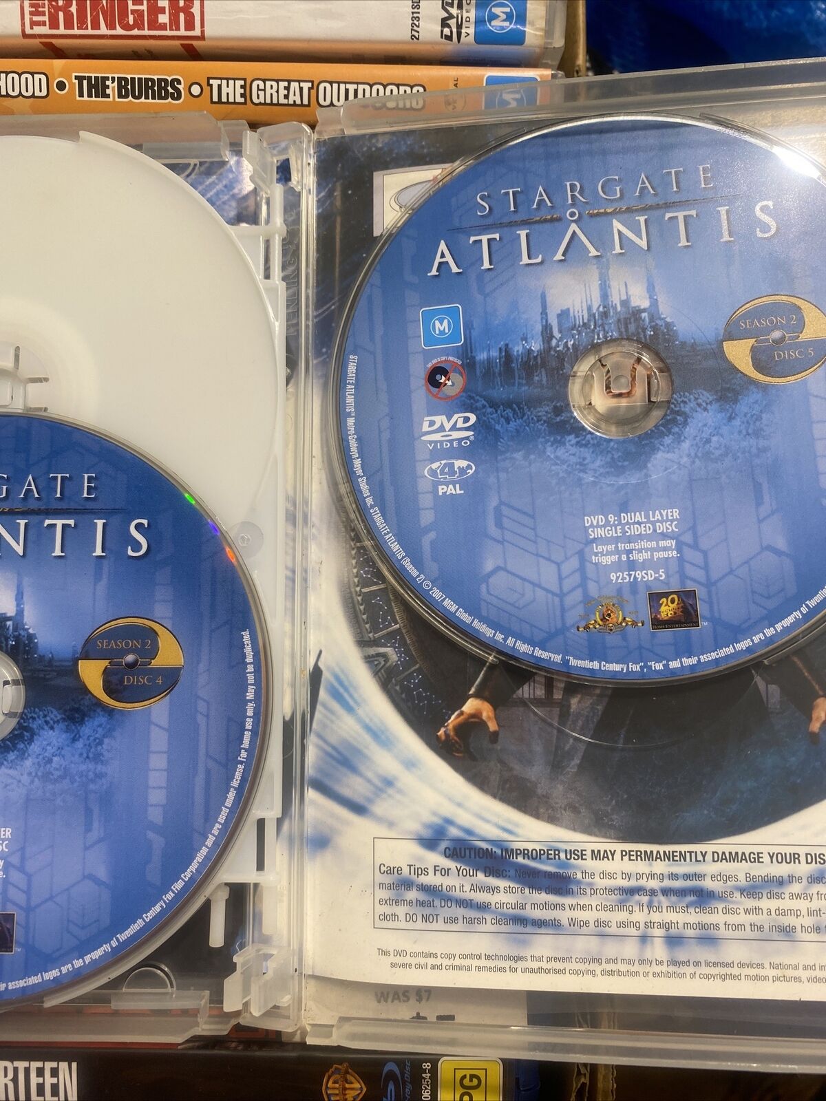 DVD Stargate Atlantis Season 2 Second 2nd 5 Disc Set 2007