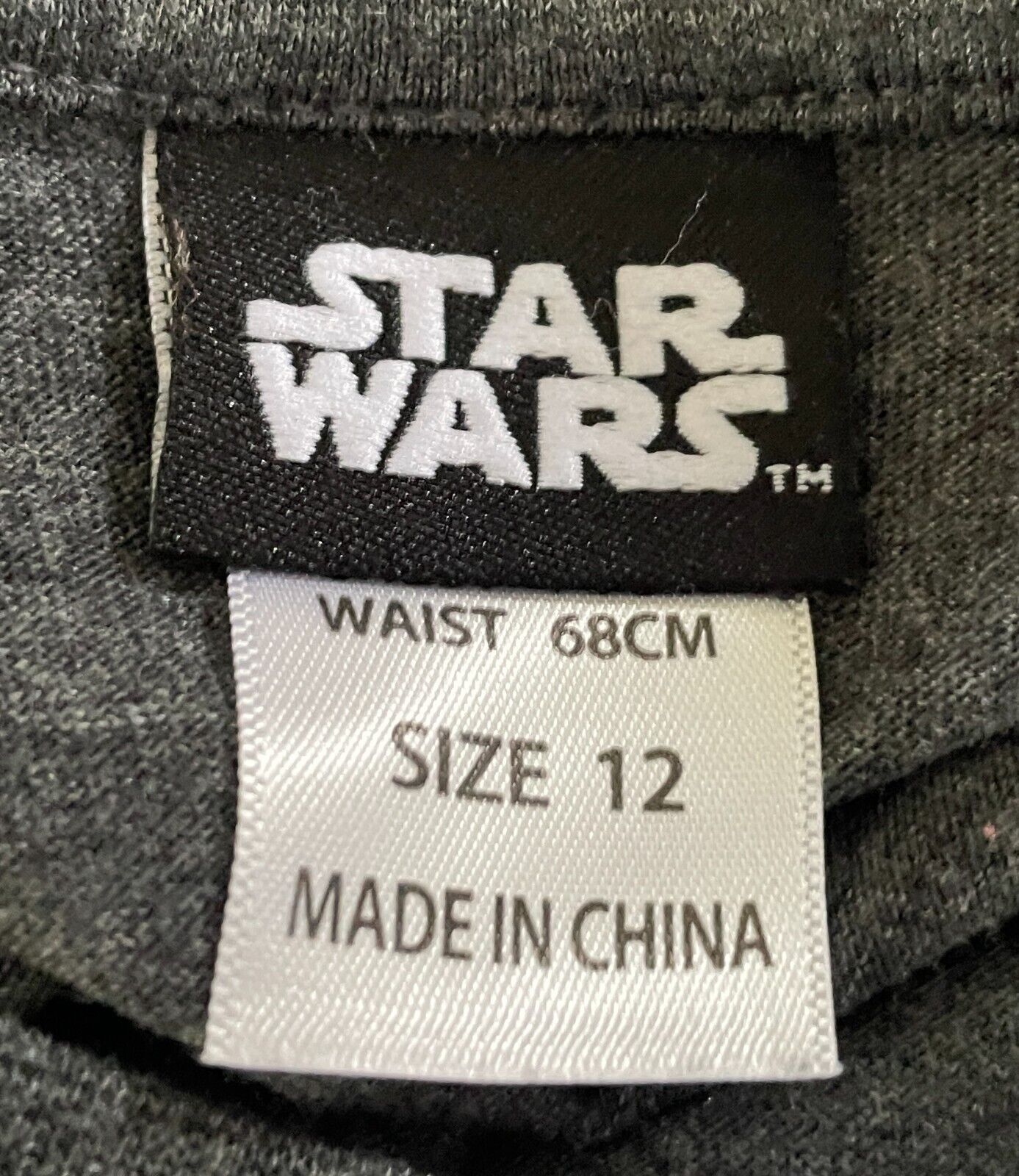 STAR WARS Unisex Grey Marl Rogue One Print T-Shirt Size 12 Short Sleeves