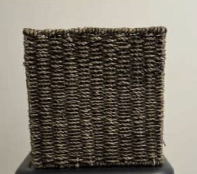 25cm Seagrass Basket Jute Sisal Twine Hand Woven Storage Organiser Handle AE156