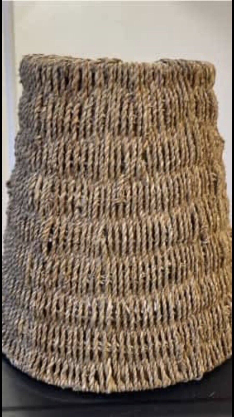 24cm Sea Grass Basket Sisal Jute Woven Metal Frame Paper Planter Storage AE168