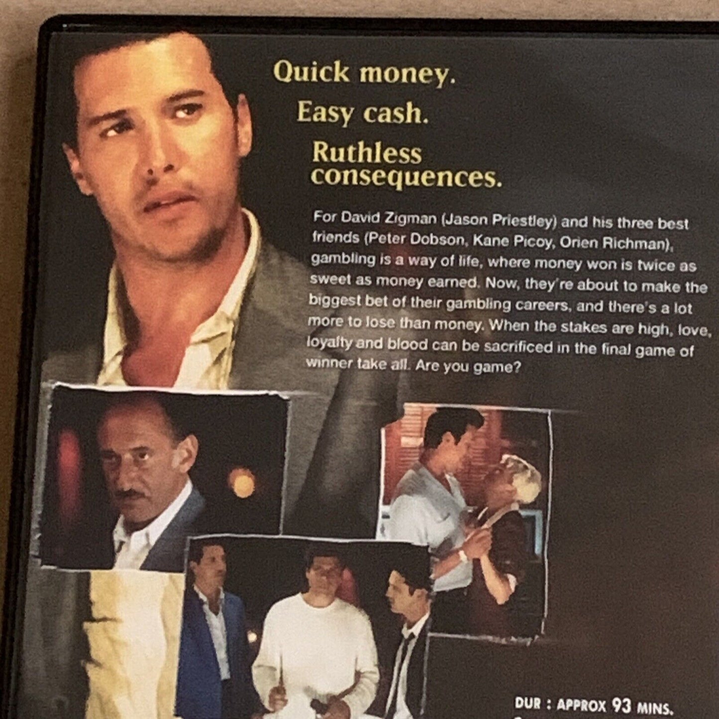DVD DOUBLE DOWN Movie Jason Priestly Drama 2000 Intrigue 93 Mins Region All