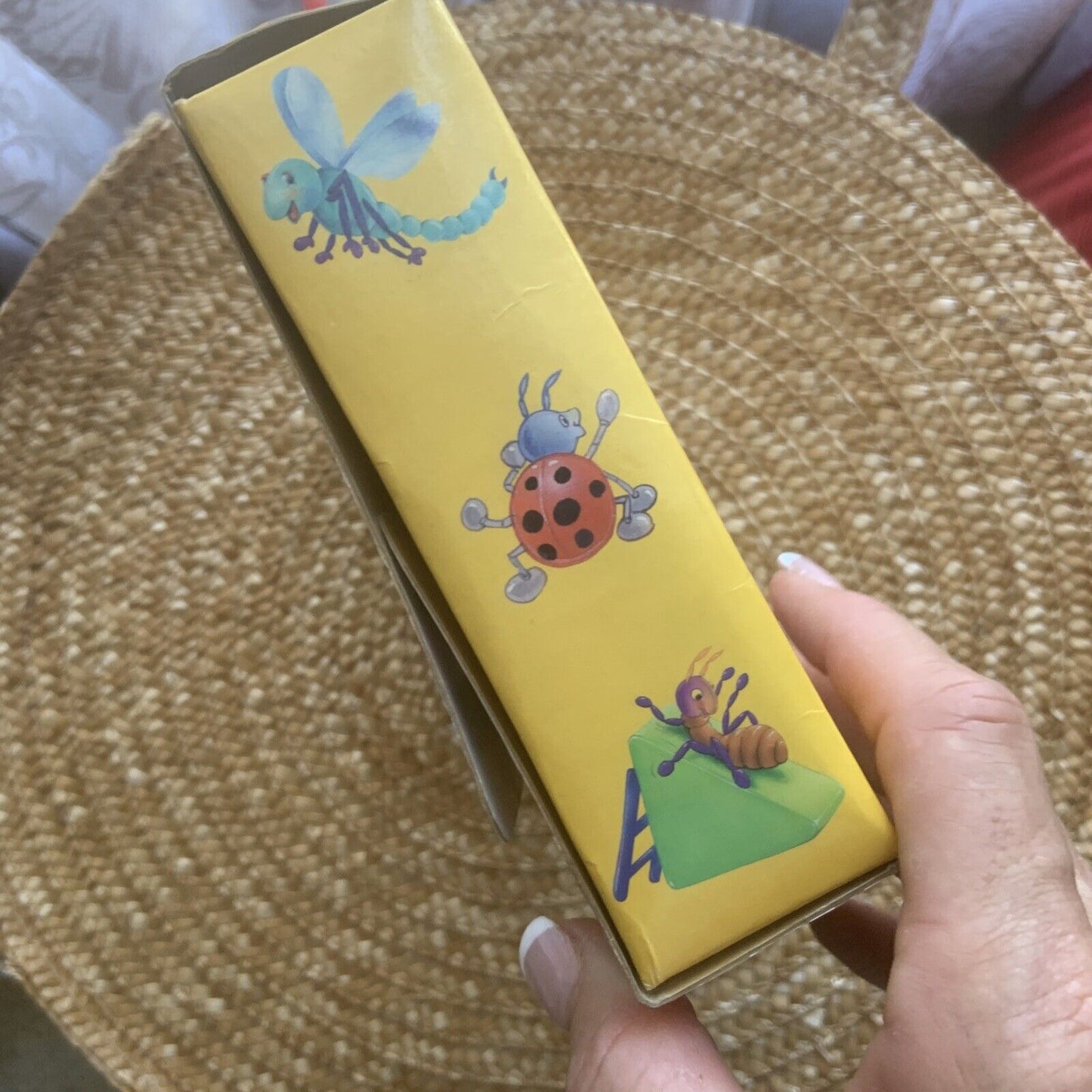 2004 Learn with Bee 4X BOARD BOOK Colours Numbers Shapes Opposites inscribed