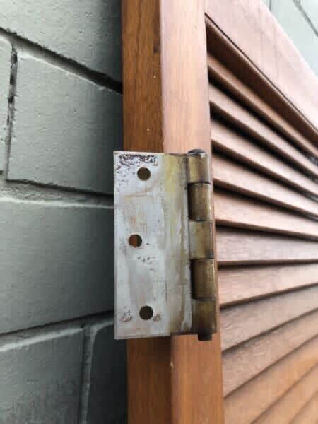 1 x 201 x 64cm Timber Louvre Door doorknobs Hinges One Off Half Panel Louvres