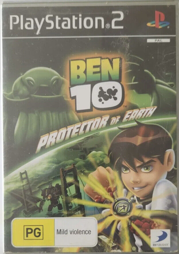 Playstation 2 Ben 10 Protector Of Earth PS2 + Manual Blue Case