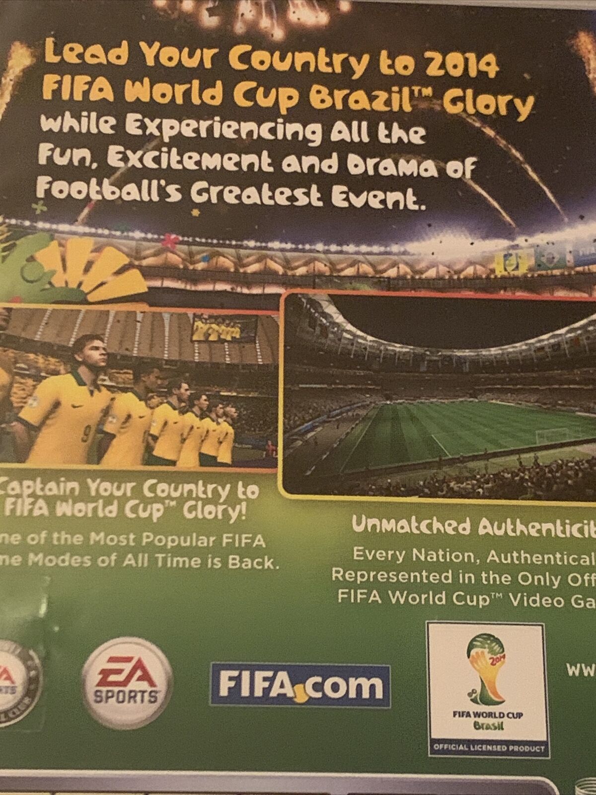 PlayStation 3 2014 FIFA World Cup Brazil PS3 Sony Soccer Football + Manual