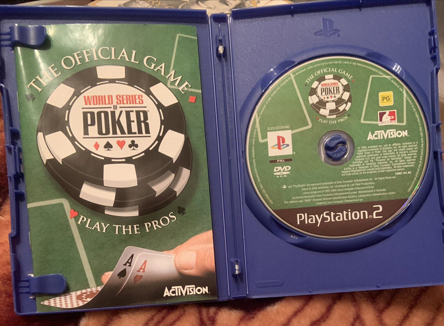 PlayStation 2 World Series of Poker The Official Game PS2 + Manual 2005