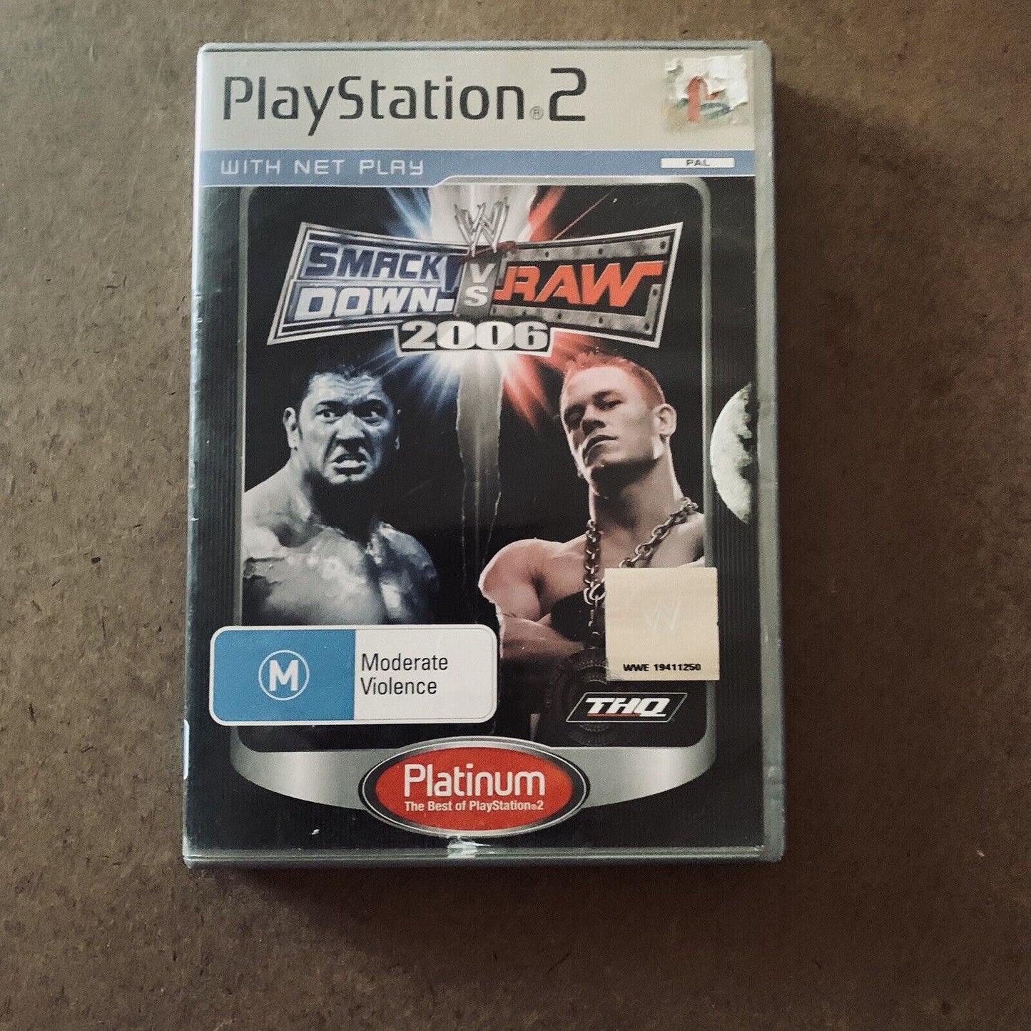 Playstation 2 WWE SmackDown vs Raw 2006 Platinum PS2 PAL Game + Manual Wrestling
