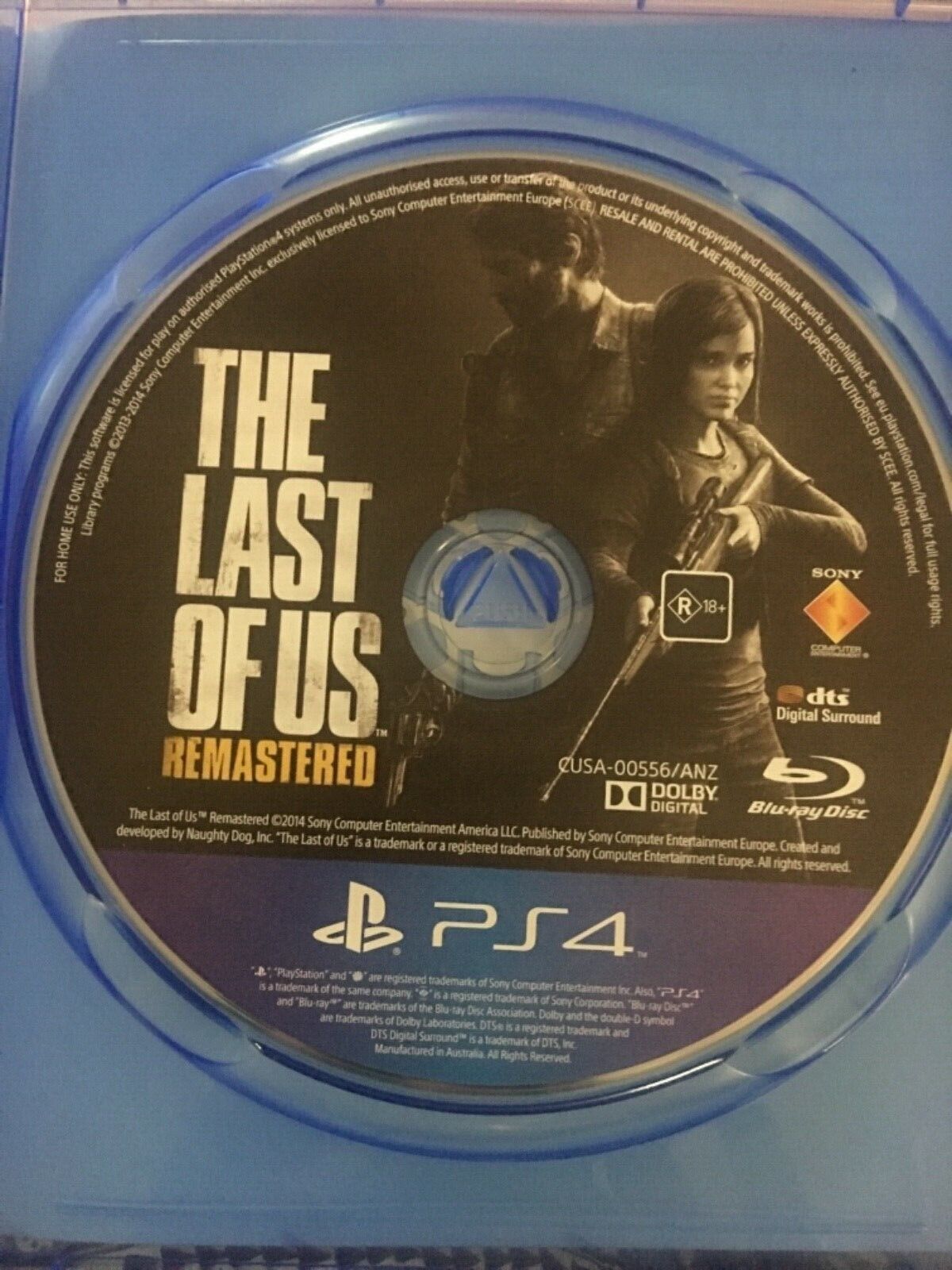 PlayStation 4 Game THE LAST OF US PS4 Remastered 2014 High Impact Violence R18+