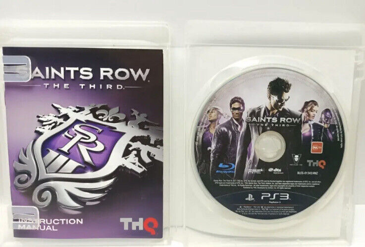 Playstation 3Sony SAINTS ROW The Third Action PS3 Violence + Manual Game