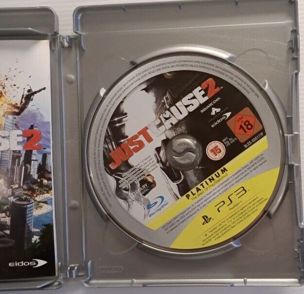 PlayStation 3 JUST CAUSE 2 Platinum PS3 Game Explosive Action Adventure