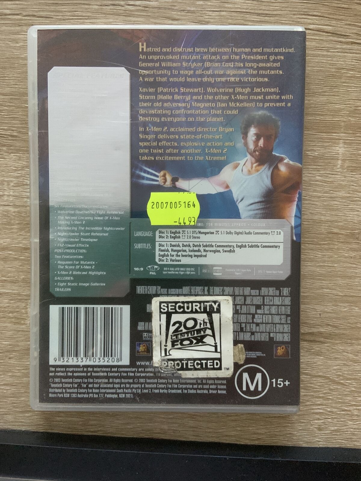 DVD 2 Disc X MEN 2 Special Edition R4 Action Movie