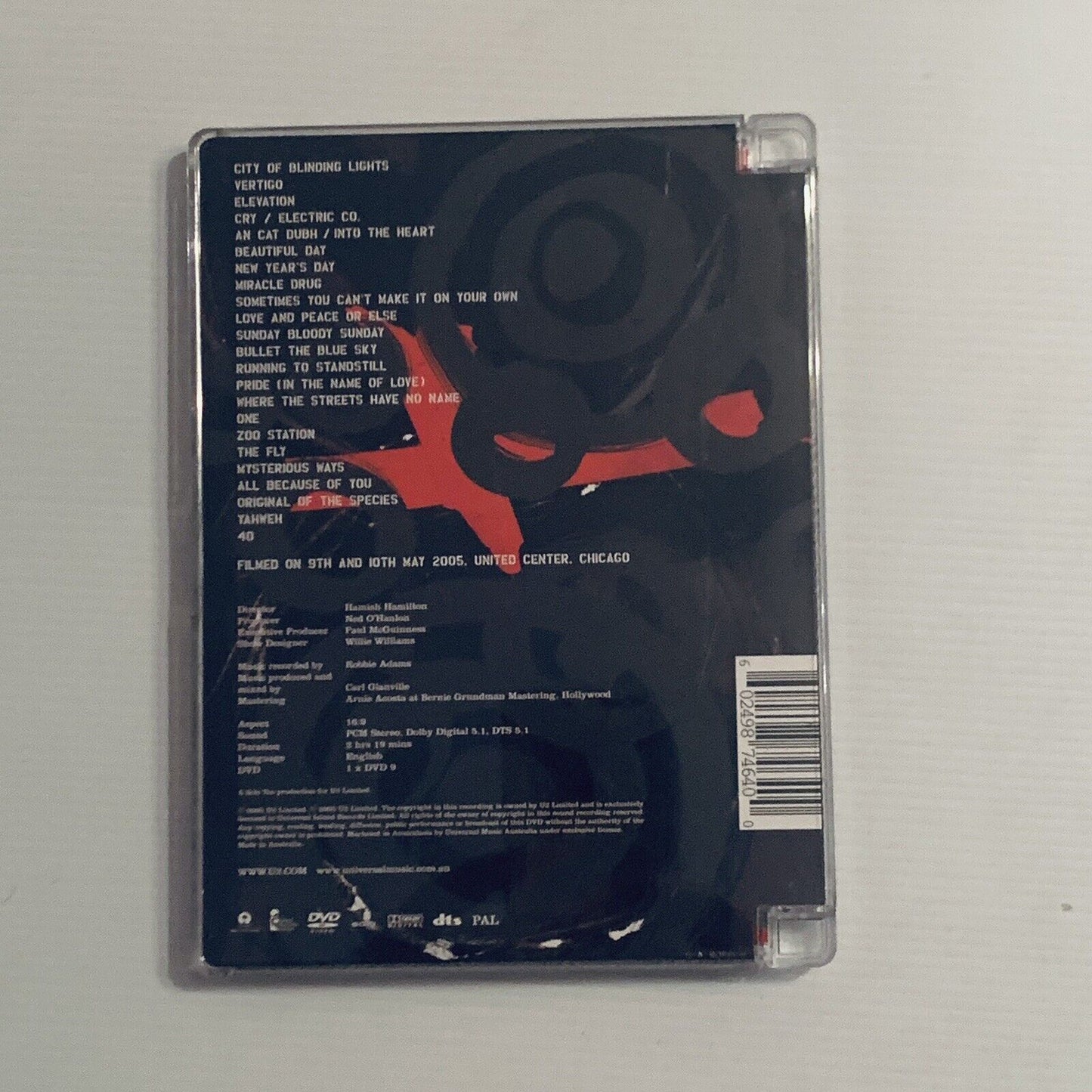 U2 Vertigo Live From Chicago 2005 Music Concert DVD Supercase