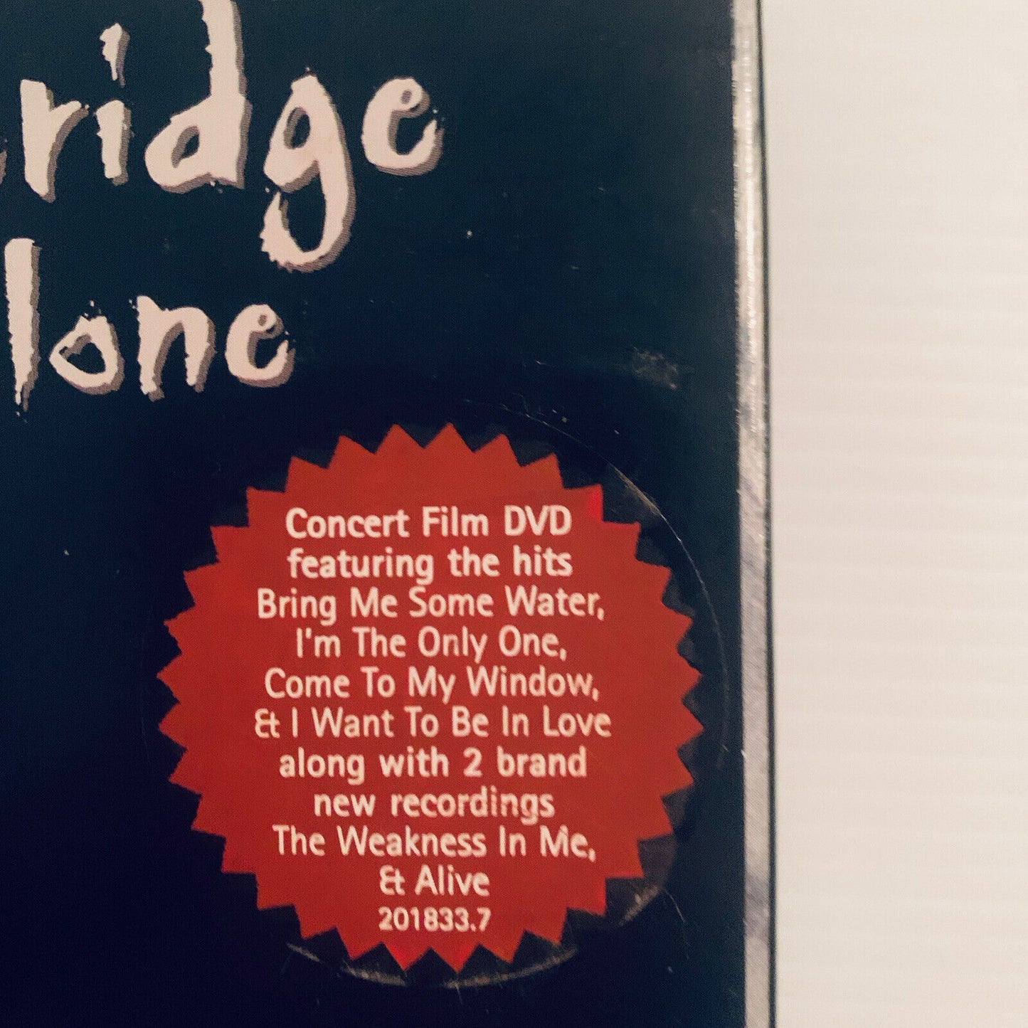 DVD 2 Disc Melissa Etheridge Live...and Alone Collectors Set Concert Flip Case