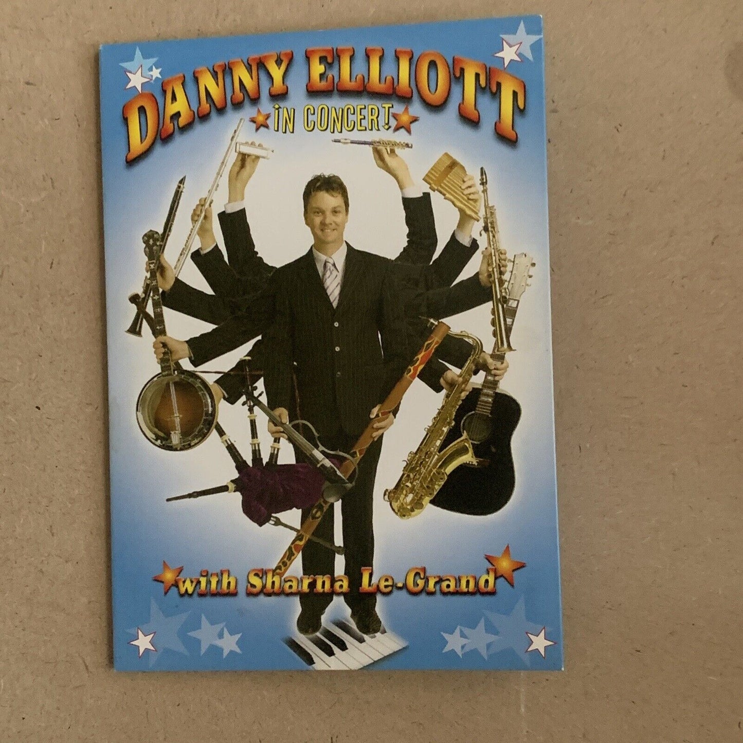 DVD DANNY ELLIOTT In Concert w SHARNA LE-GRAND Signed To Shirley 21 Tracks NEW