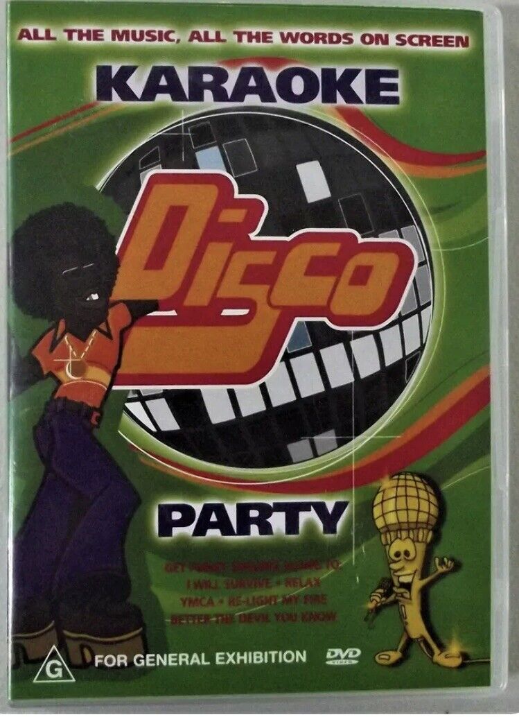 DVD KARAOKE DISCO PARTY Music R All 10 Tracks Unsealed NEW