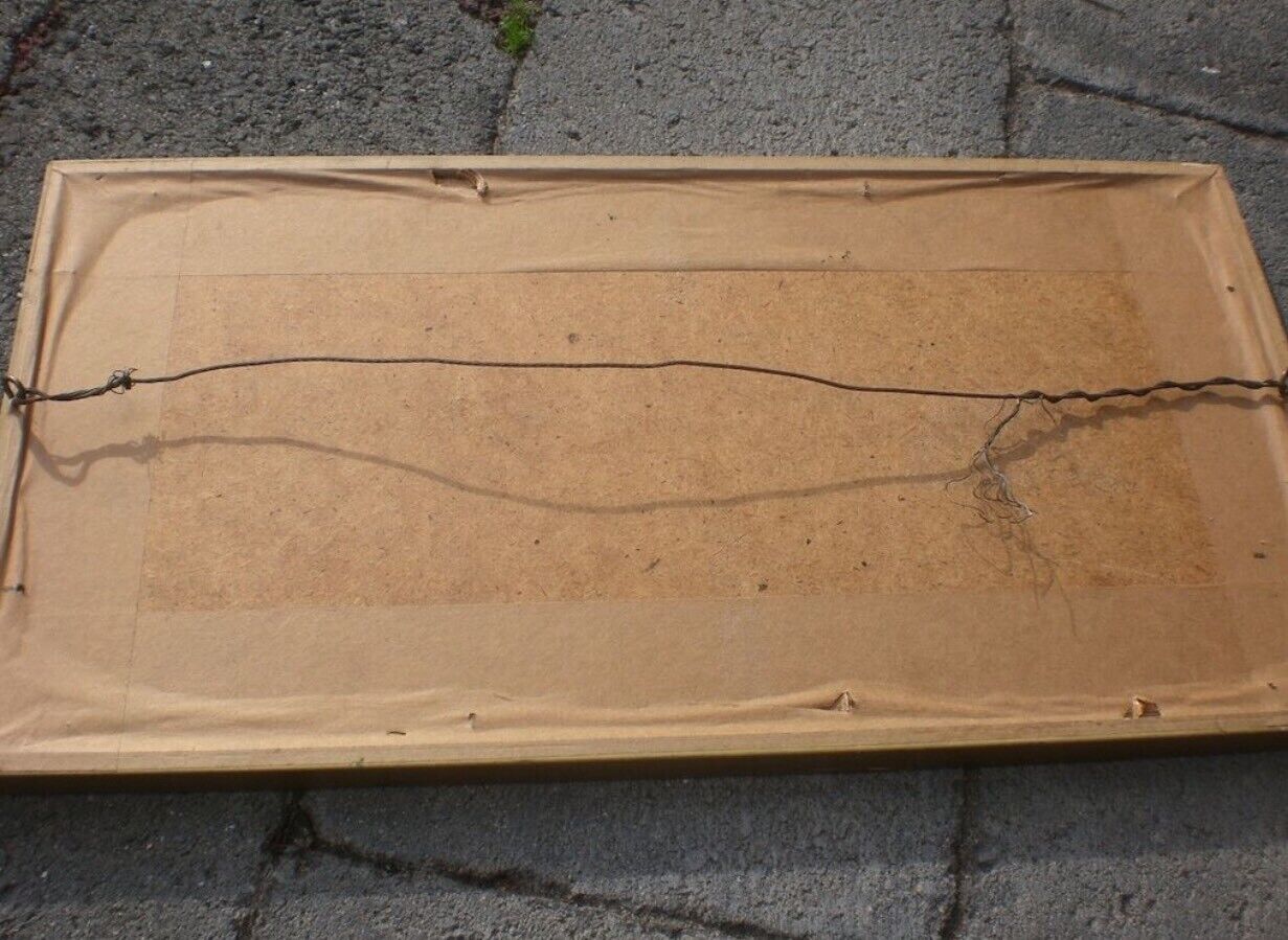 Framed ROYAL NAVAL COLLEGE GREENWICH Drawing Sketch RV Brown 1975 w Glass