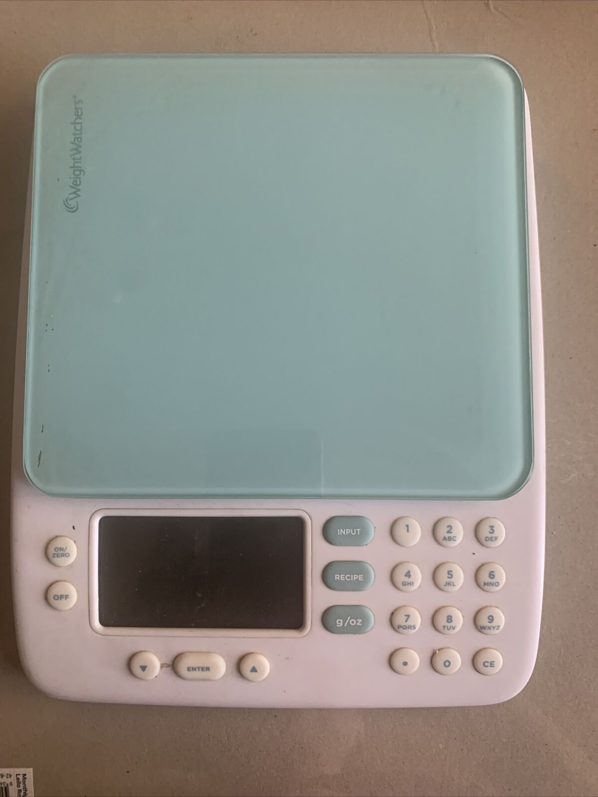 Weight Watchers Weigh & Recipe Kitchen Food Scales Blue Good Condition Working