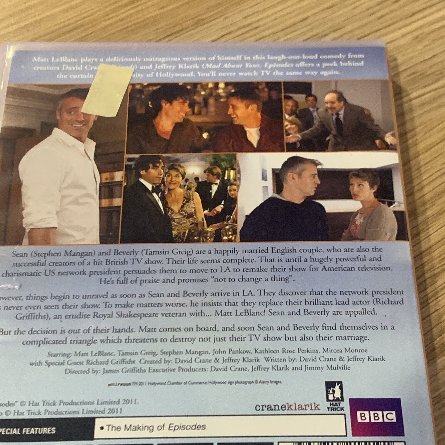 DVD EPISODES Series 1 One Matt LeBlanc Set Comedy BBC Golden Globe 2 Disc Set