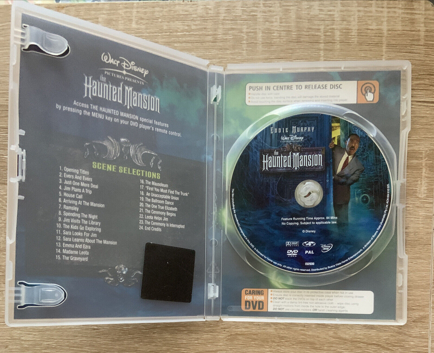 DVD THE HAUNTED MANSION 2004 R4 Eddie Murphy Walt Disney Ghosts Comedy Movie