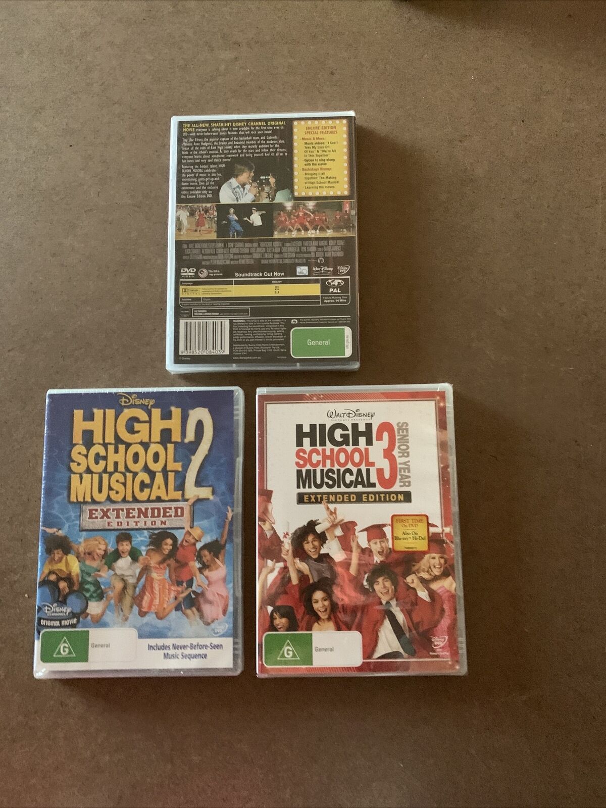 DVD HIGH SCHOOL MUSICAL 3 Movie Bundle 1 2 3 2006 Disney Channel Sealed NEW