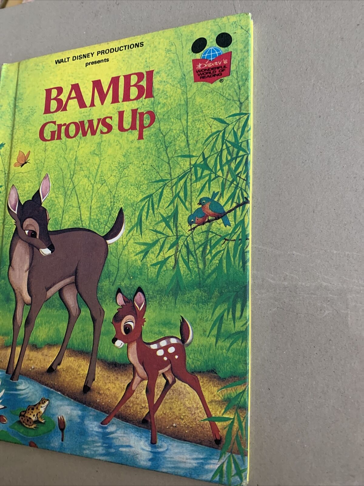 HC Book BAMBI GROWS UP Walt Disney 1979 Club Edition Disneyland Vintage Disneys