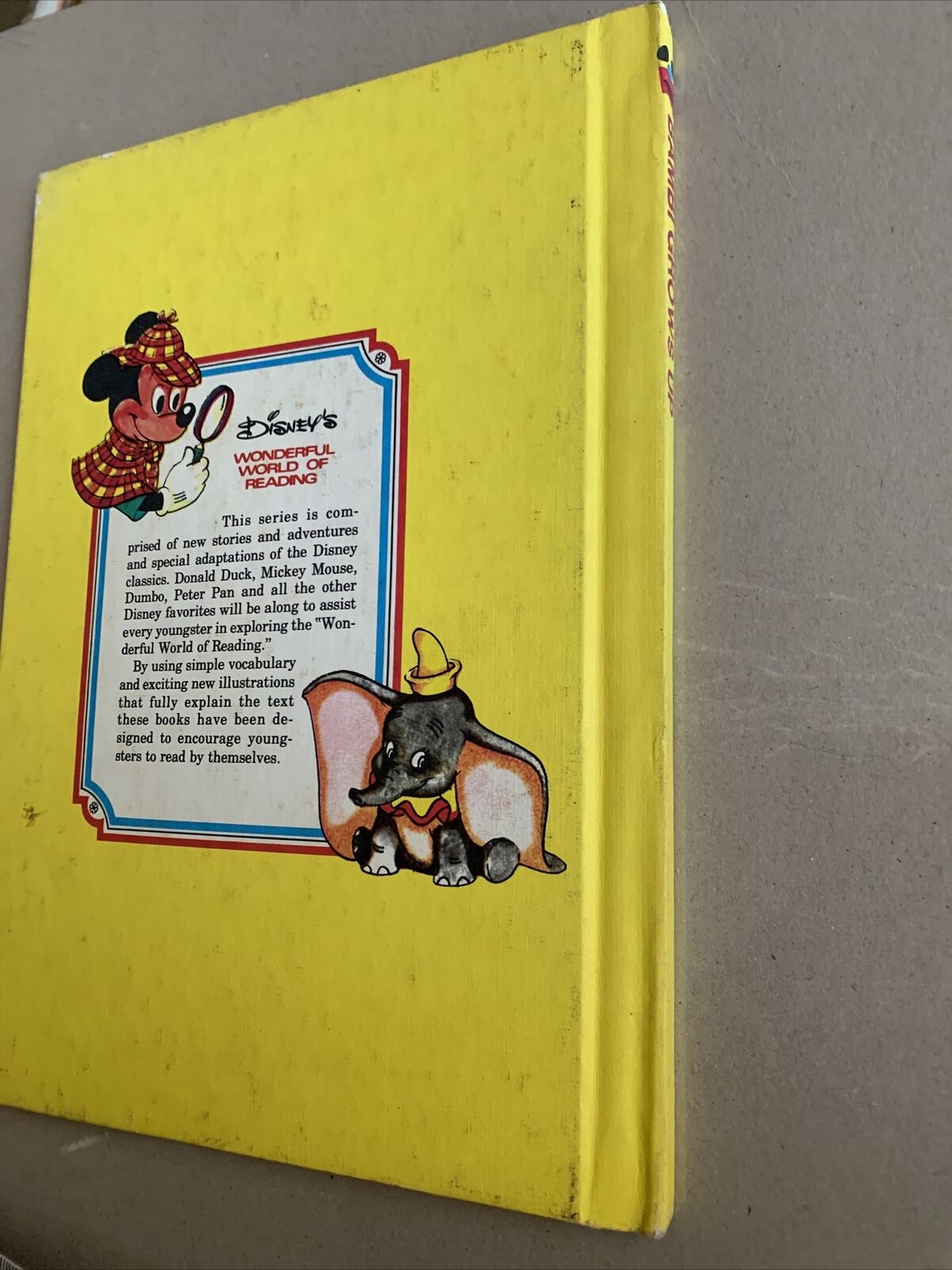 HC Book BAMBI GROWS UP Walt Disney 1979 Club Edition Disneyland Vintage Disneys