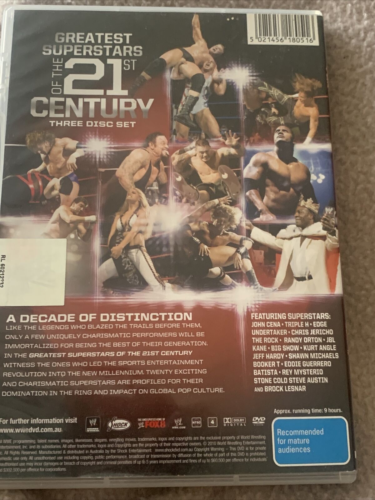 DVD WWE The Greatest Superstars Of The 21st Century 2011 R0 Wrestling 3 Disc Set