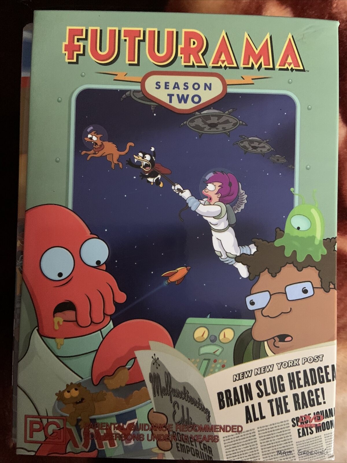 DVD FUTURAMA Season 2 4 Disc Set 2003 FATBOX 2003 Matt Groening TV Series
