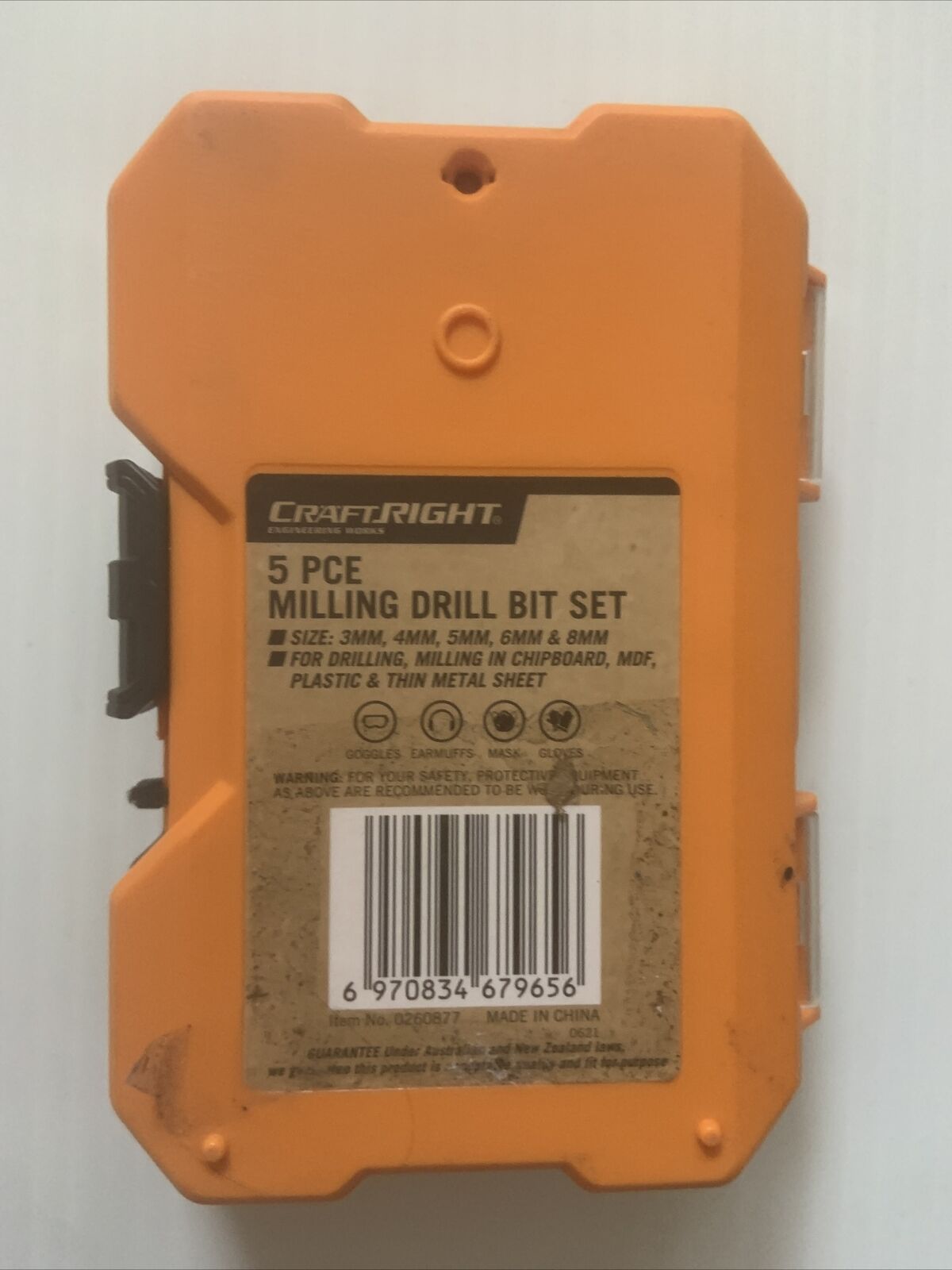CRAFTRIGHT MILLING DRILL BIT SET 5 Piece - Specs Last Pic NEW Sealed Box Tools