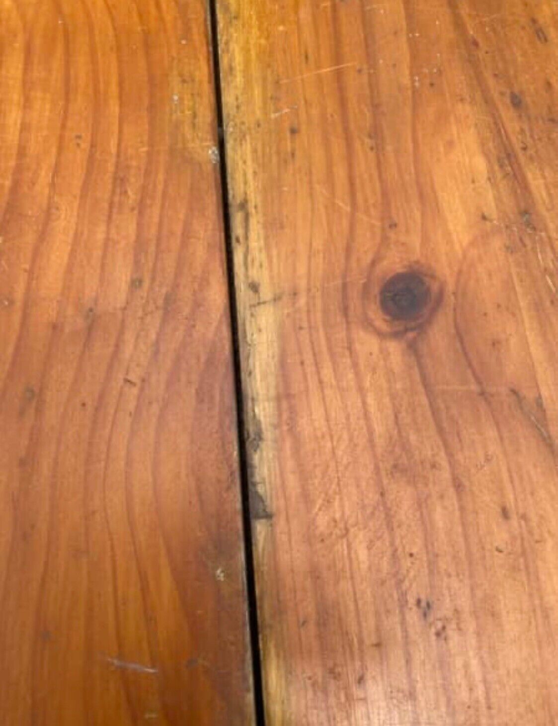 1980’s Round 1200mm Dining Table Top Aged Pine Solid Replacement NO LEGS