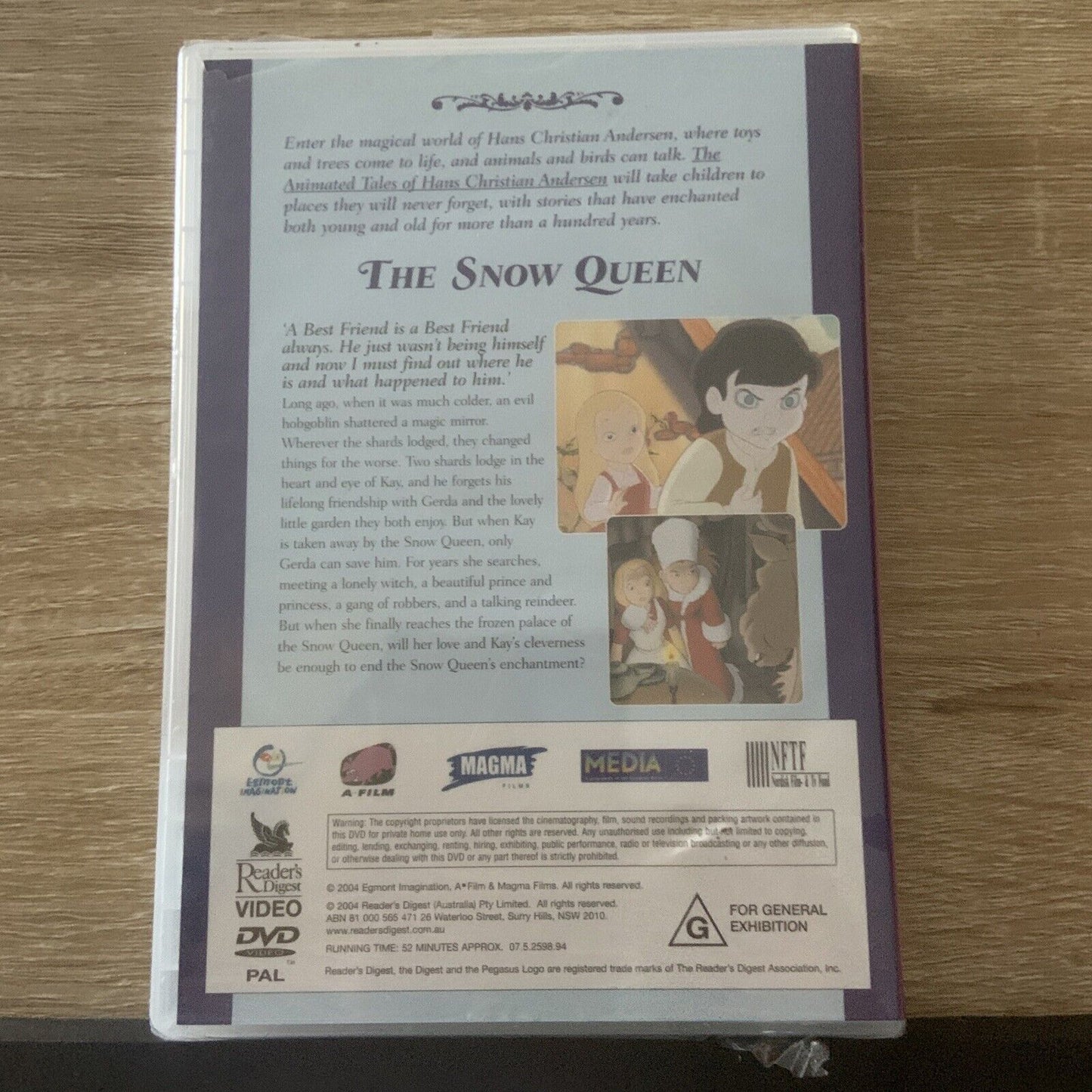 DVD THE SNOW QUEEN The Animated Tales Of Hans Christian Anderson AnimatIon NEW