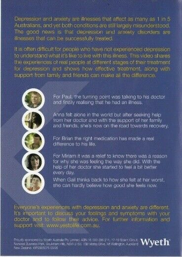 DVD Back On Track Recovering From Depression Real Life Experiences Self Help NEW