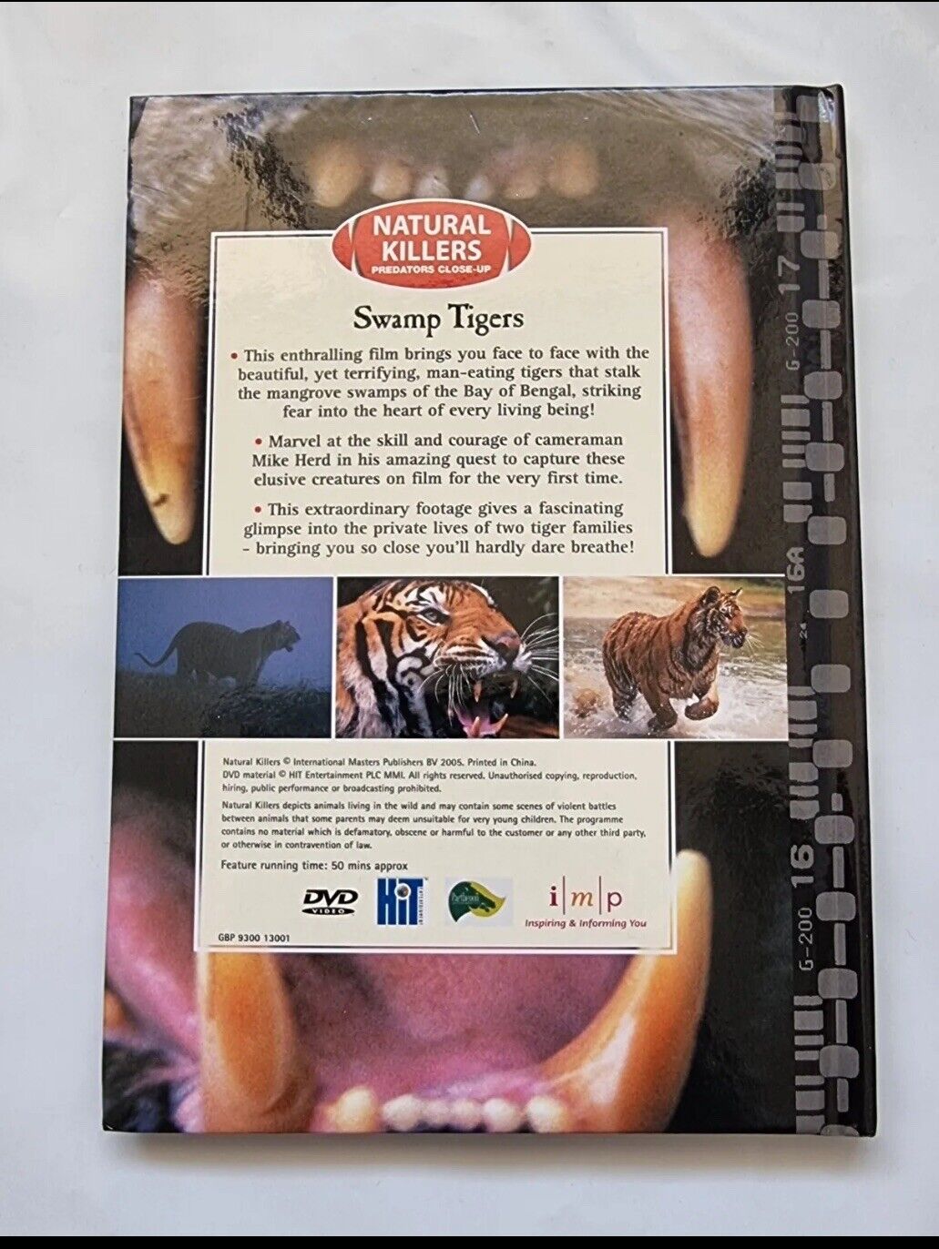 DVD & Book SWAMP TIGERS Natural Killers Documentary R4 Natural World NEW