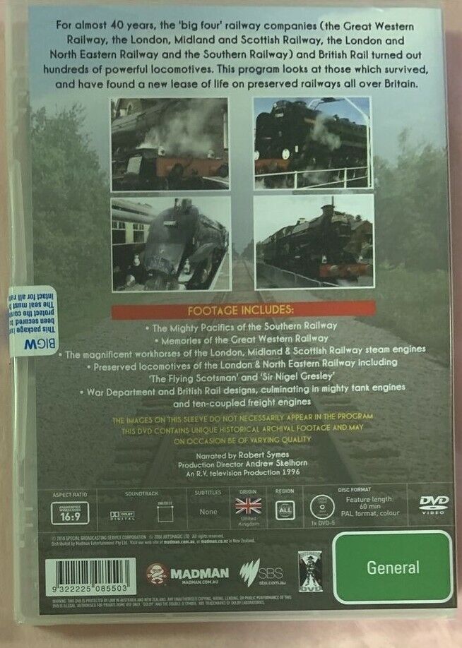 DVD TITANS OF STEAM Includes The Flying Scotsman 2010 Trains British Railway NEW