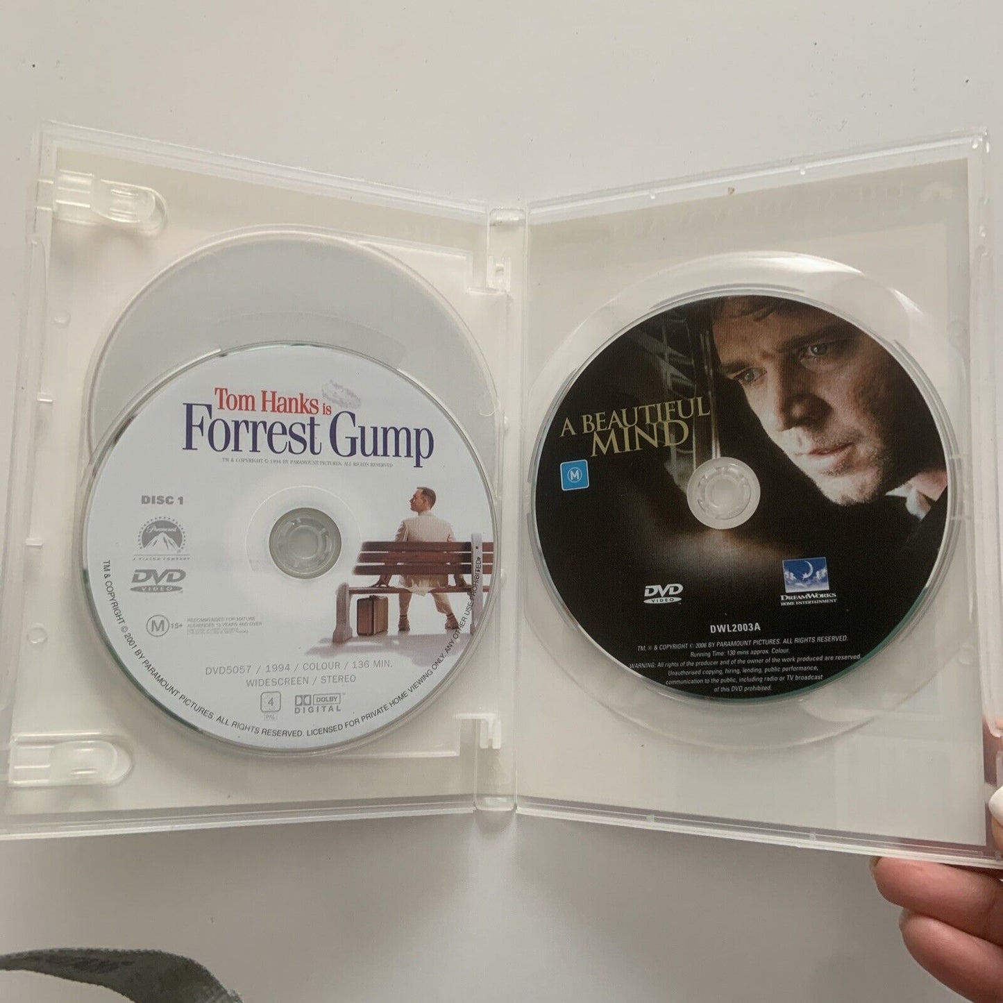 DVD American Beauty | Forrest Gump | Beautiful Mind 3 Movie Pack Tom Hanks