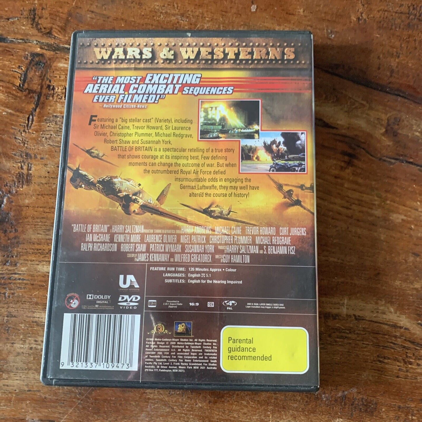 DVD Wars & Westerns BATTLE OF BRITAIN Film Christopher Plummer Michael Caine R4