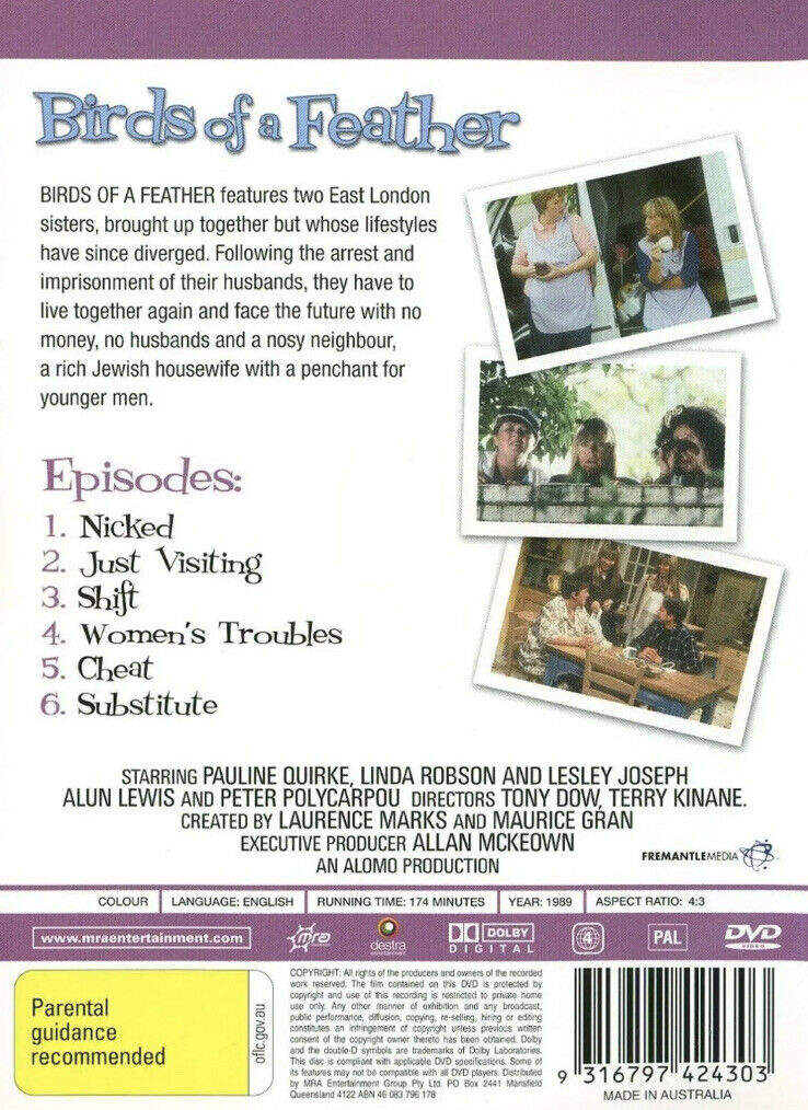 DVD BIRDS OF A FEATHER Series 1 One 1989 Pauline Quirke Linda Robson R4 London