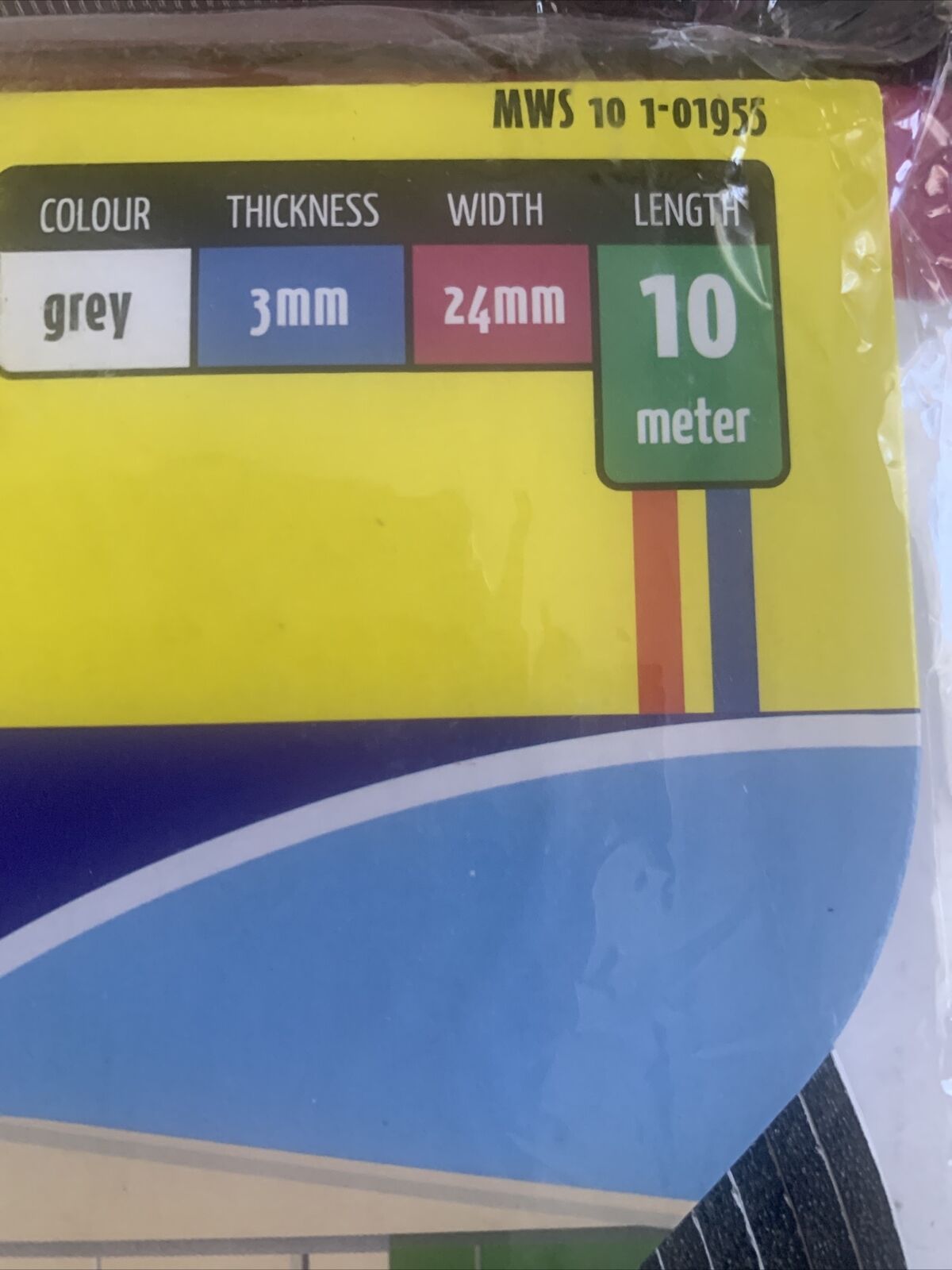MORODAY PE Foam Tape 24 x 3mm x 10m Grey SELF ADHESIVE Energy Saver Sealed NEW