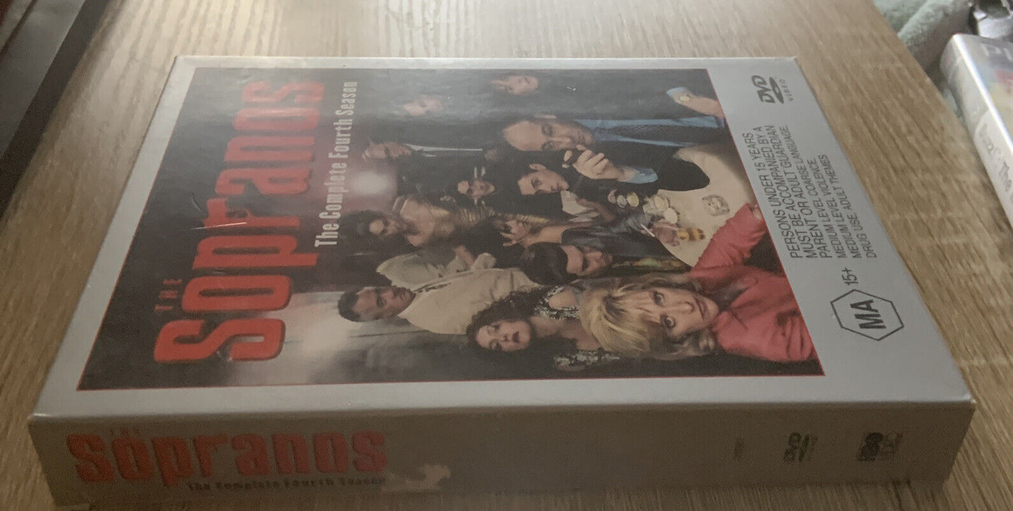 DVD THE SOPRANOS The Complete Fourth Season 4 Australia R4 Opened Box NEW