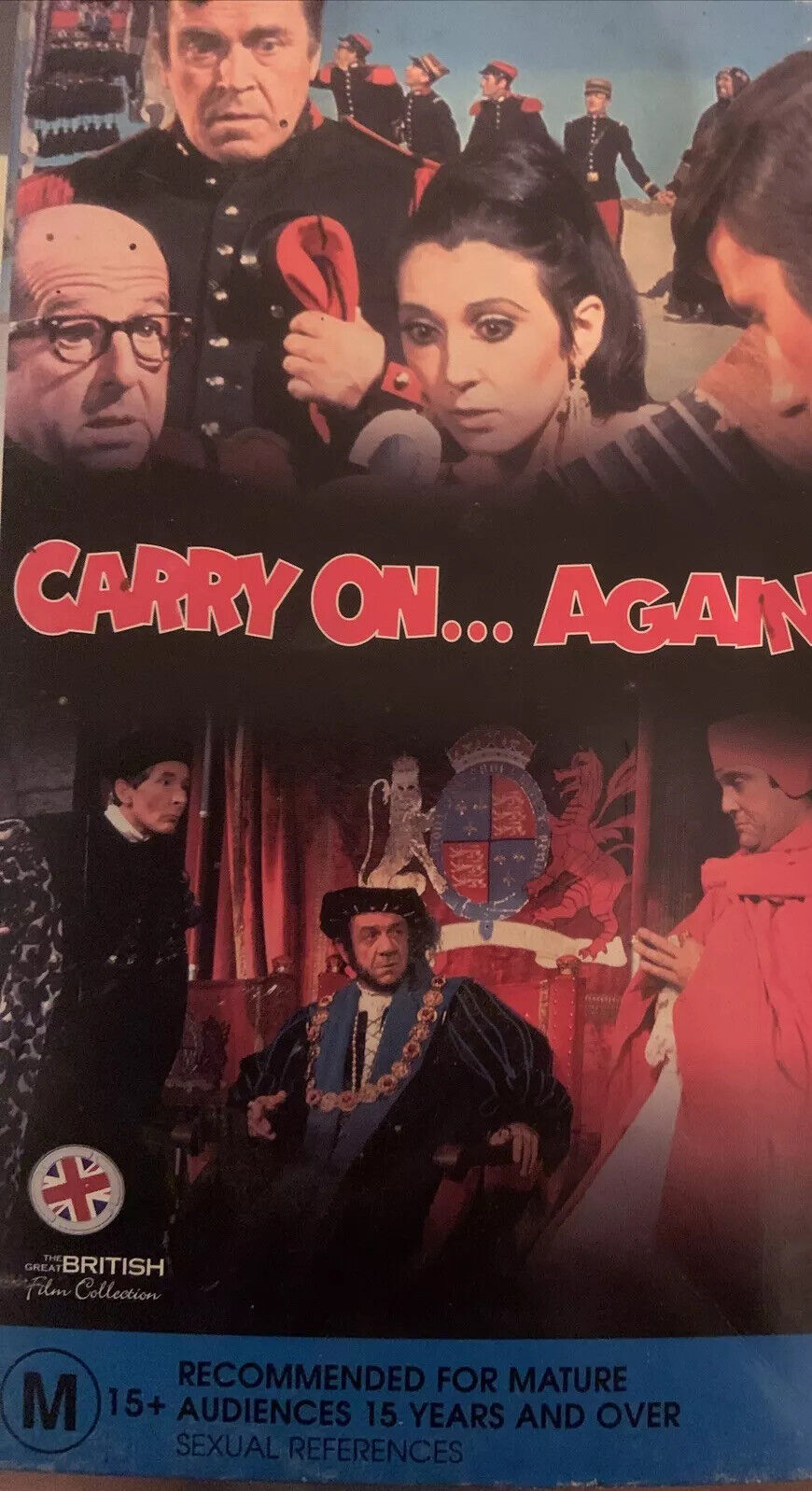 4 VHS Box Set CARRY ON AGAIN Carry On Henry That Camel Your Head Camping PG M15+