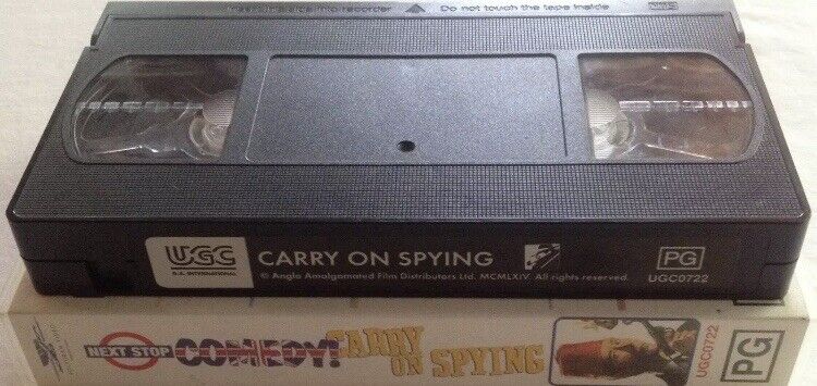 VHS CARRY ON SPYING Film Video Tape Barbara Windsor Kenneth Williams Eric Barker