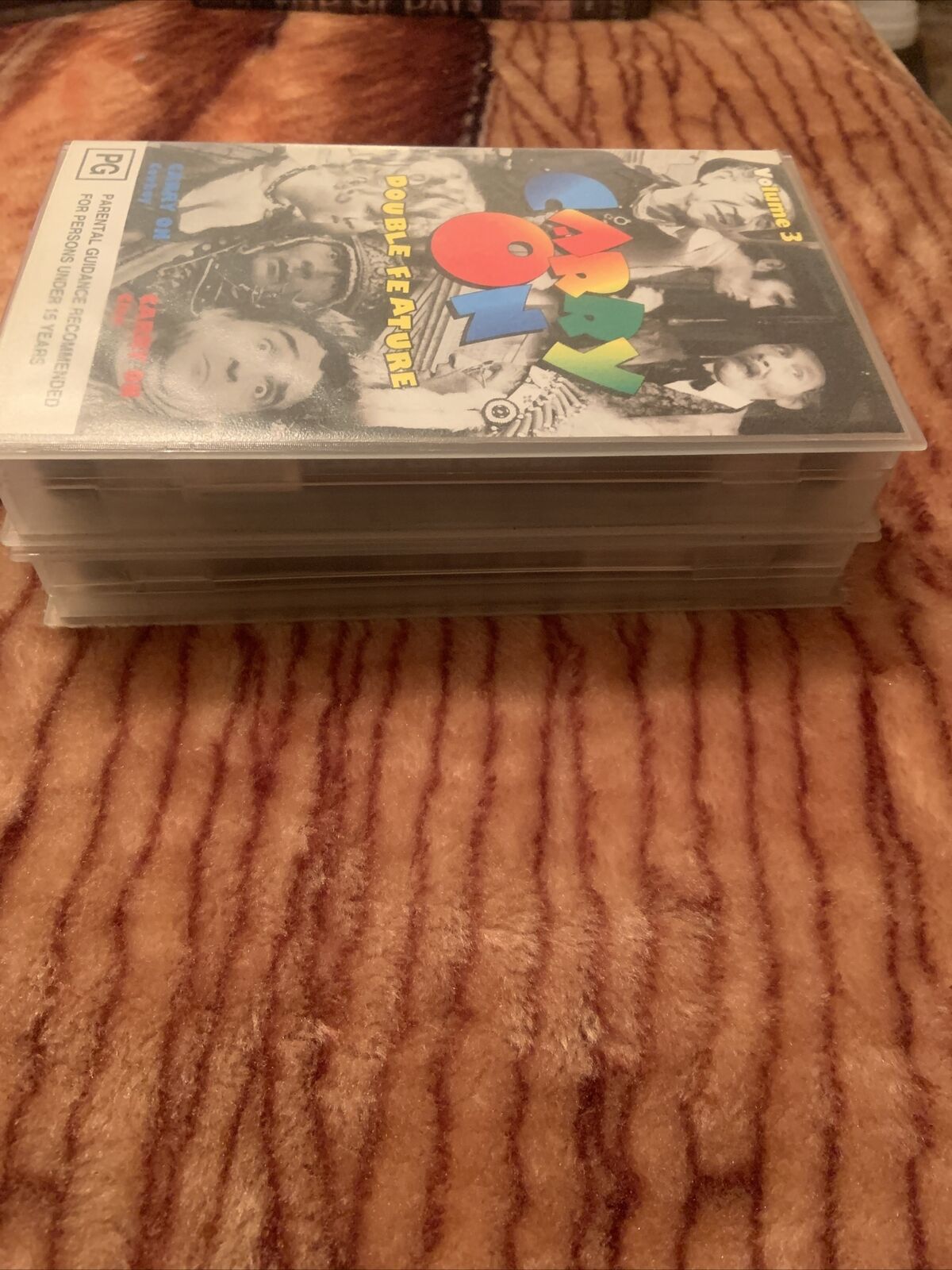 VHS CARRY ON Double Feature Carry On Cowboy Carry On Cleo Cult Comedy