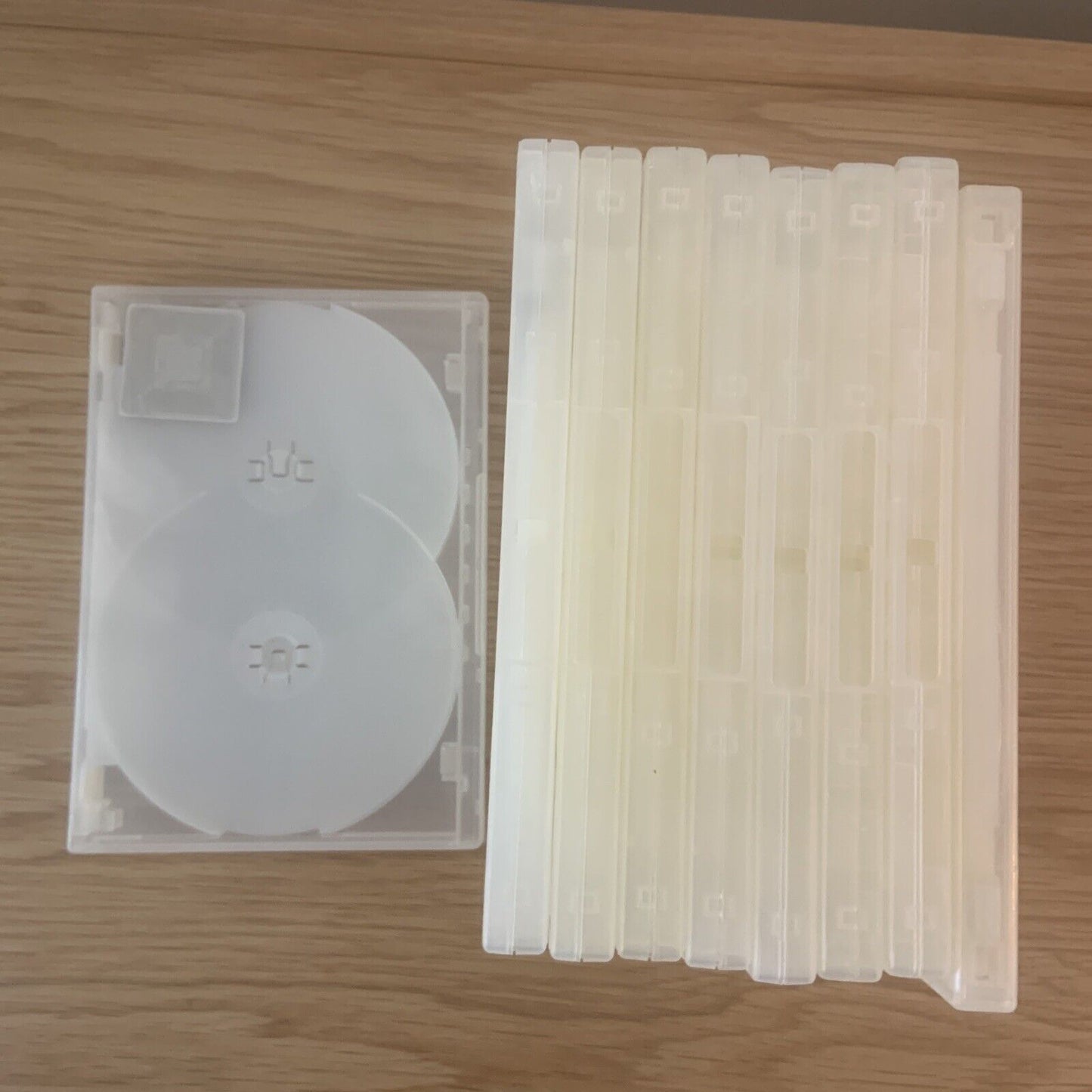9 x DVD CD Cover Case HOLDS 6 Discs Clear 25mm Quality Replacement Sleeve