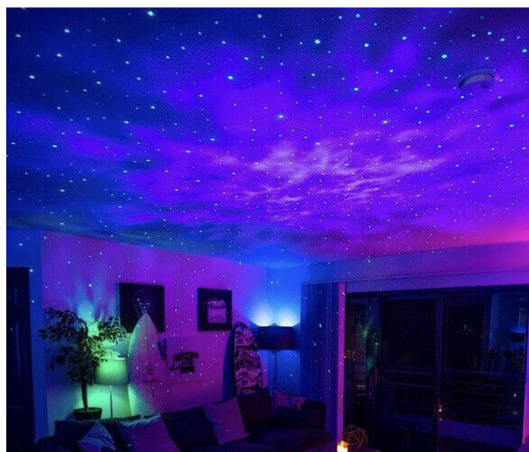 New STARRY LIGHTS LED Projector Galaxy 3 In1 3D Ocean Stars Night Sky Party Lamp