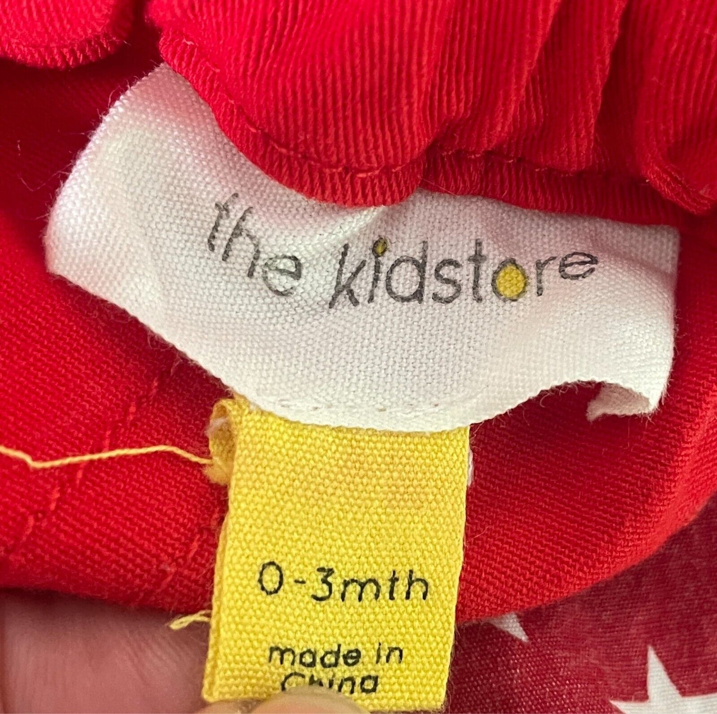 Baby Girl THE KIDSTORE Red Dress Dungaree Style Size 0 - 3 Months /Weight 6kgs